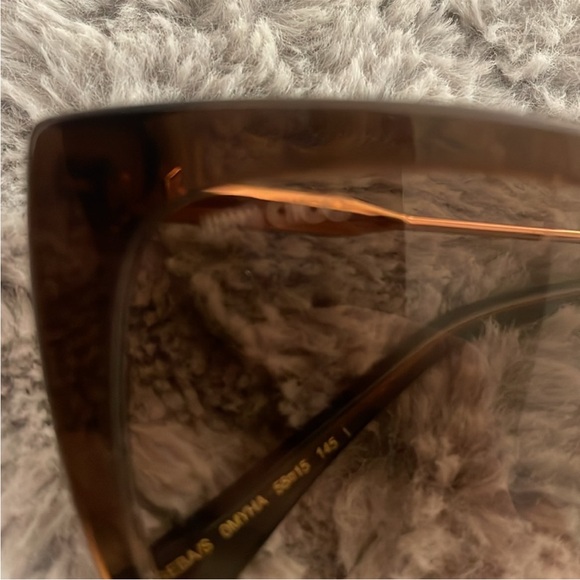 Jimmy Choo Brown Gradient Cat Eye Sunglasses main image 7